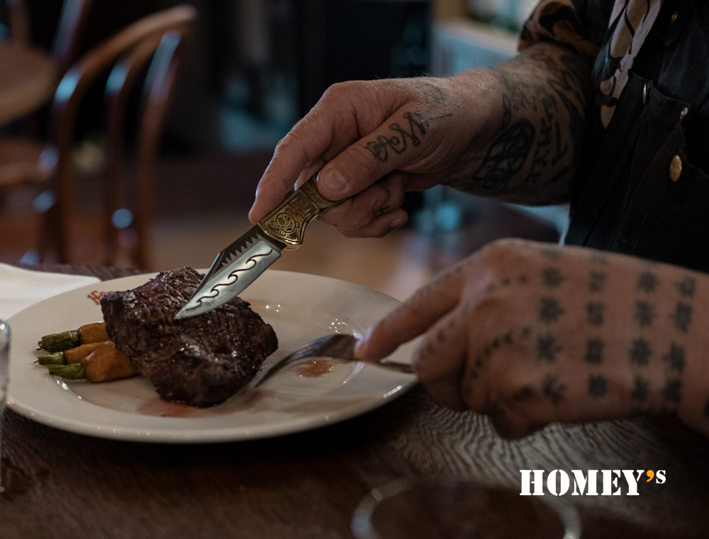 Henk Schiffmacher X Homey's - Steakmesser - Foto: Elke Naber
